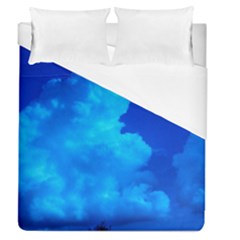 Deep Blue Clouds Duvet Cover (queen Size) by okhismakingart