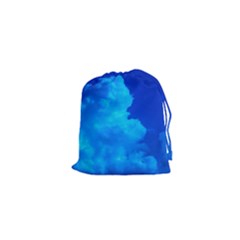 Deep Blue Clouds Drawstring Pouch (xs) by okhismakingart