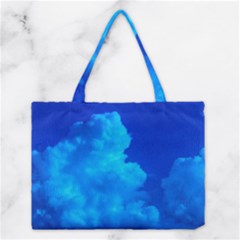 Deep Blue Clouds Medium Tote Bag by okhismakingart