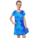 Deep Blue Clouds Kids  Cross Web Dress View1