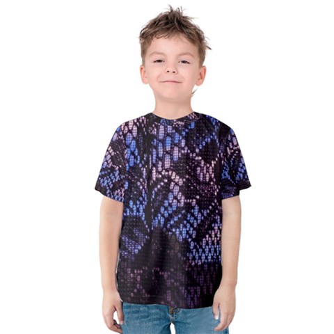 Sky And Curtains Kids  Cotton Tee by okhismakingart