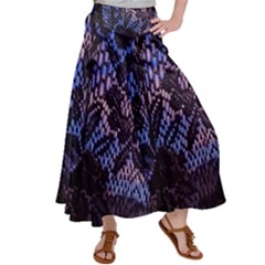 Sky And Curtains Satin Palazzo Pants