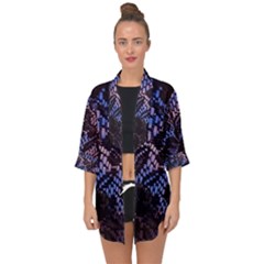 Sky And Curtains Open Front Chiffon Kimono by okhismakingart