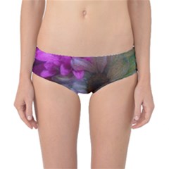 Grainy Green Flower (with Blue Tint) Classic Bikini Bottoms by okhismakingart