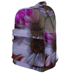 Grainy Green Flower (with Blue Tint) Classic Backpack by okhismakingart