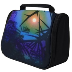 Rainbow Moon And Locust Tree Full Print Travel Pouch (big)