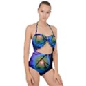 Rainbow Moon and Locust Tree Scallop Top Cut Out Swimsuit View1