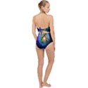 Rainbow Moon and Locust Tree Scallop Top Cut Out Swimsuit View2