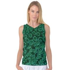 Green Queen Anne s Lace (up Close) Women s Basketball Tank Top by okhismakingart