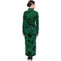 Green Queen Anne s Lace (Up Close) Turtleneck Maxi Dress View2