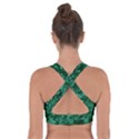 Green Queen Anne s Lace (Up Close) Cross Back Sports Bra View2