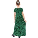 Green Queen Anne s Lace (Up Close) Kids  Short Sleeve Maxi Dress View2