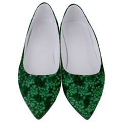 Green Queen Anne s Lace (up Close) Women s Low Heels