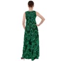 Green Queen Anne s Lace (Up Close) Empire Waist Velour Maxi Dress View2