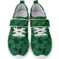 Green Queen Anne s Lace (up Close) Men s Velcro Strap Shoes