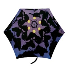 Moon And Catalpa Tree Mini Folding Umbrellas by okhismakingart