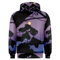 Moon And Catalpa Tree Men s Overhead Hoodie by okhismakingart