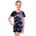 Moon and Catalpa Tree Kids  Mesh Tee and Shorts Set View1