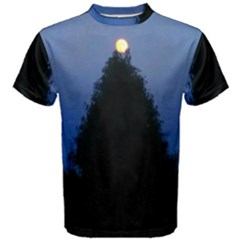 Tree And Moon Men s Cotton Tee by okhismakingart