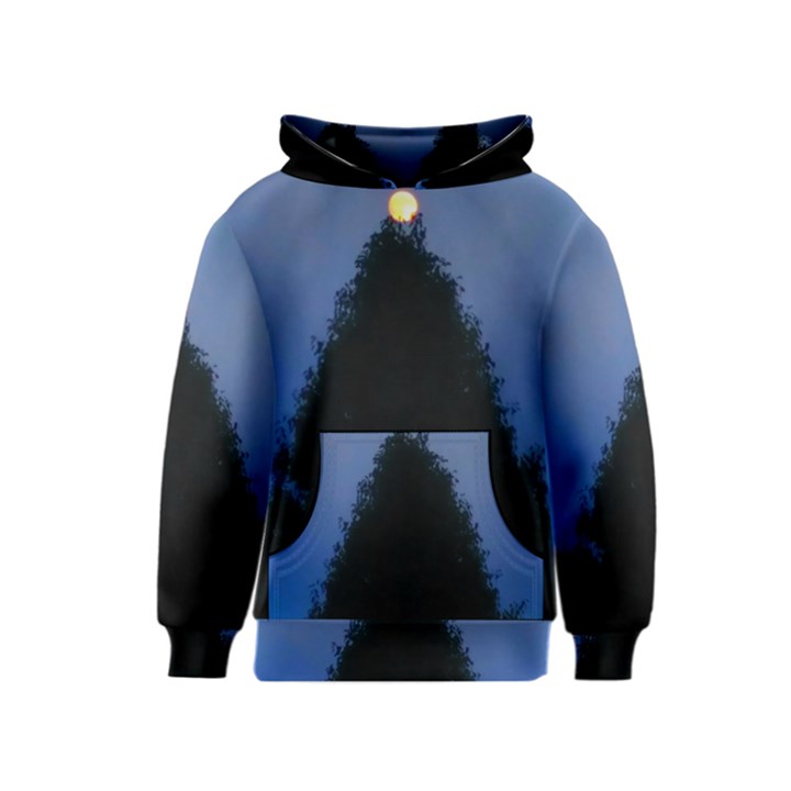 Tree and Moon Kids  Pullover Hoodie