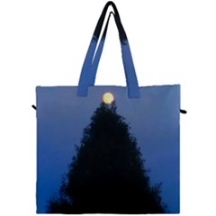 Tree And Moon Canvas Travel Bag