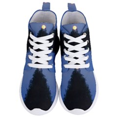 Tree And Moon Women s Lightweight High Top Sneakers