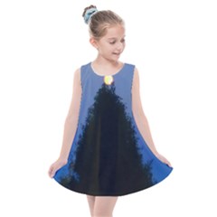 Tree And Moon Kids  Summer Dress