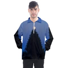 Tree And Moon Men s Half Zip Pullover