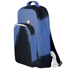 Tree And Moon Double Compartment Backpack by okhismakingart