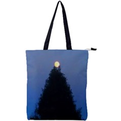 Tree And Moon Double Zip Up Tote Bag by okhismakingart