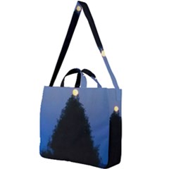 Tree And Moon Square Shoulder Tote Bag