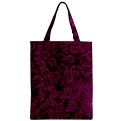 Dark Pink Queen Anne s Lace (up Close) Zipper Classic Tote Bag by okhismakingart