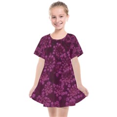 Dark Pink Queen Anne s Lace (up Close) Kids  Smock Dress