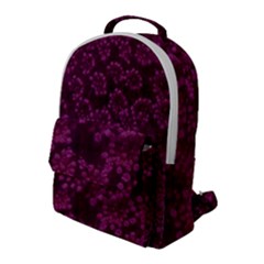 Dark Pink Queen Anne s Lace (up Close) Flap Pocket Backpack (large)