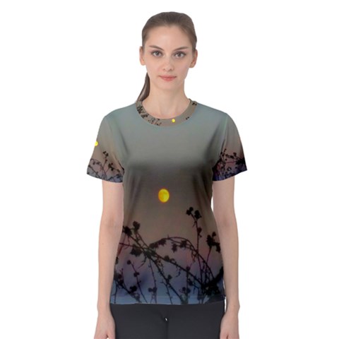 Moon And Thistle Women s Sport Mesh Tee by okhismakingart