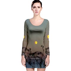 Moon And Thistle Long Sleeve Bodycon Dress by okhismakingart