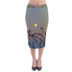 Moon And Thistle Velvet Midi Pencil Skirt by okhismakingart