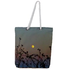 Moon And Thistle Full Print Rope Handle Tote (large) by okhismakingart