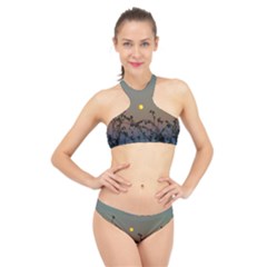 Moon And Thistle High Neck Bikini Set