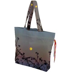 Moon And Thistle Drawstring Tote Bag