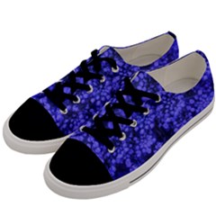 Blue Queen Anne s Lace (up Close) Men s Low Top Canvas Sneakers by okhismakingart