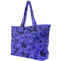 Blue Queen Anne s Lace (up Close) Simple Shoulder Bag