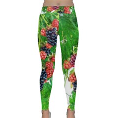 Blackberries Classic Yoga Leggings by okhismakingart