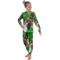 Blackberries Kids  Long Sleeve Set  by okhismakingart