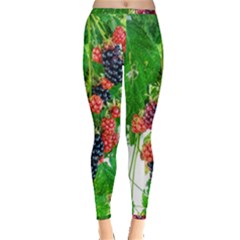 Blackberries Inside Out Leggings by okhismakingart