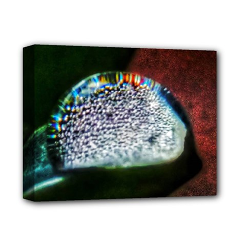 Rainbow Water Droplet Deluxe Canvas 14  X 11  (stretched) by okhismakingart