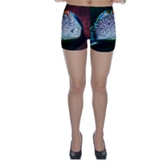 Rainbow Water Droplet Skinny Shorts