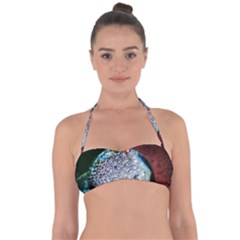 Rainbow Water Droplet Halter Bandeau Bikini Top