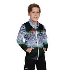 Rainbow Water Droplet Kids  Windbreaker by okhismakingart