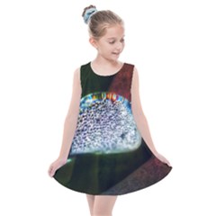 Rainbow Water Droplet Kids  Summer Dress by okhismakingart